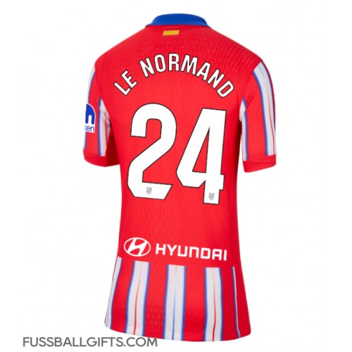 Atletico Madrid Robin Le Normand #24 Fußballbekleidung Heimtrikot Damen 2024-25 Kurzarm